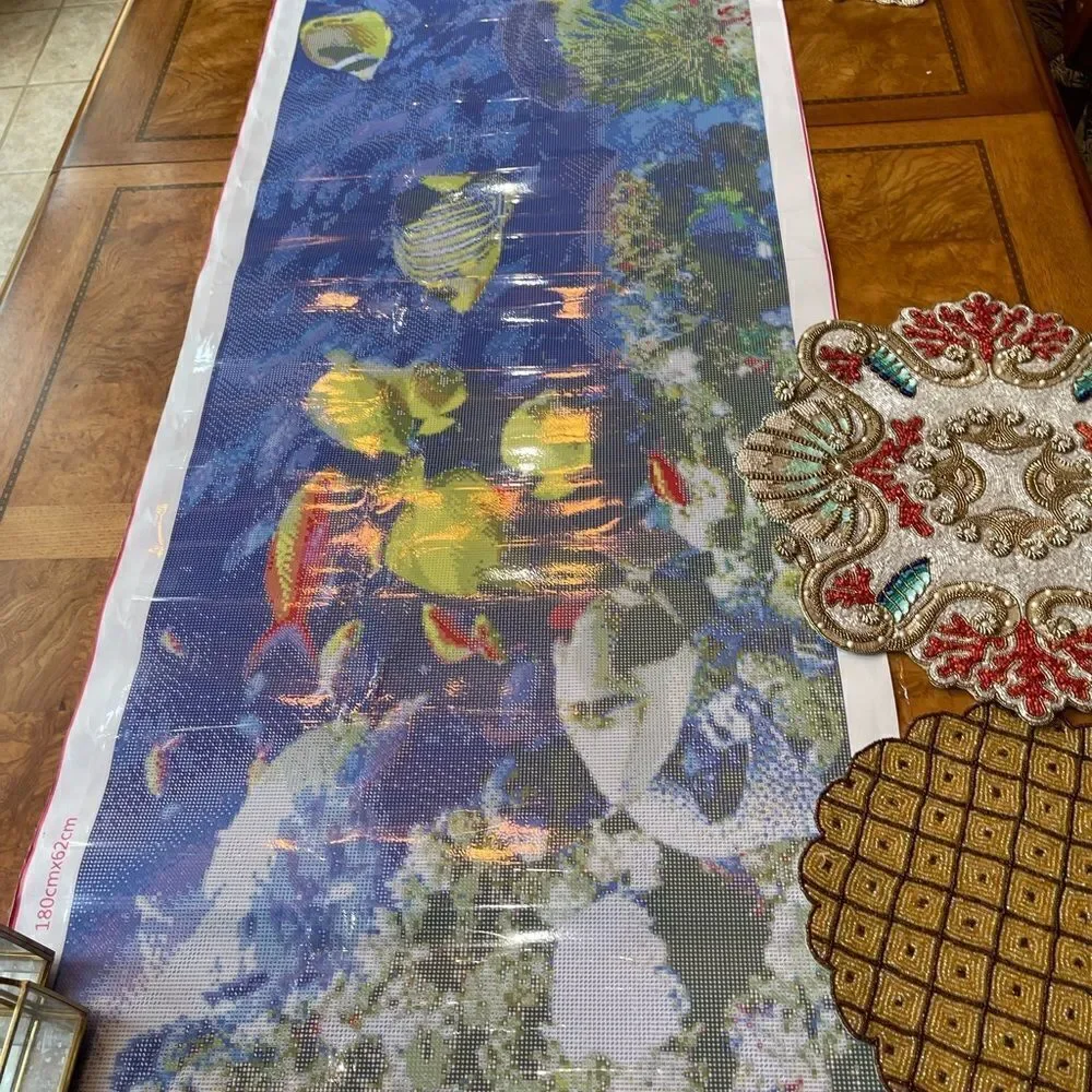 ACQUARIUM DIAMOND Painting 180 cm long!